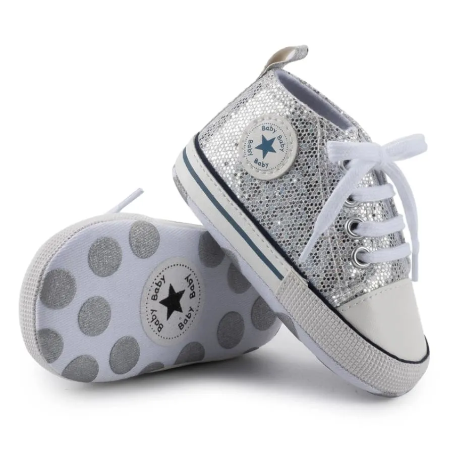 Goo's Glitter Sneaker - White