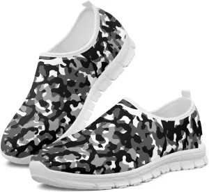 GOSTONG Sneakers for Men Non Slip Soft Sole Comfort Running Outdoor Sneakers Breathable Cool Mesh Gym Shoes White 5 to 14