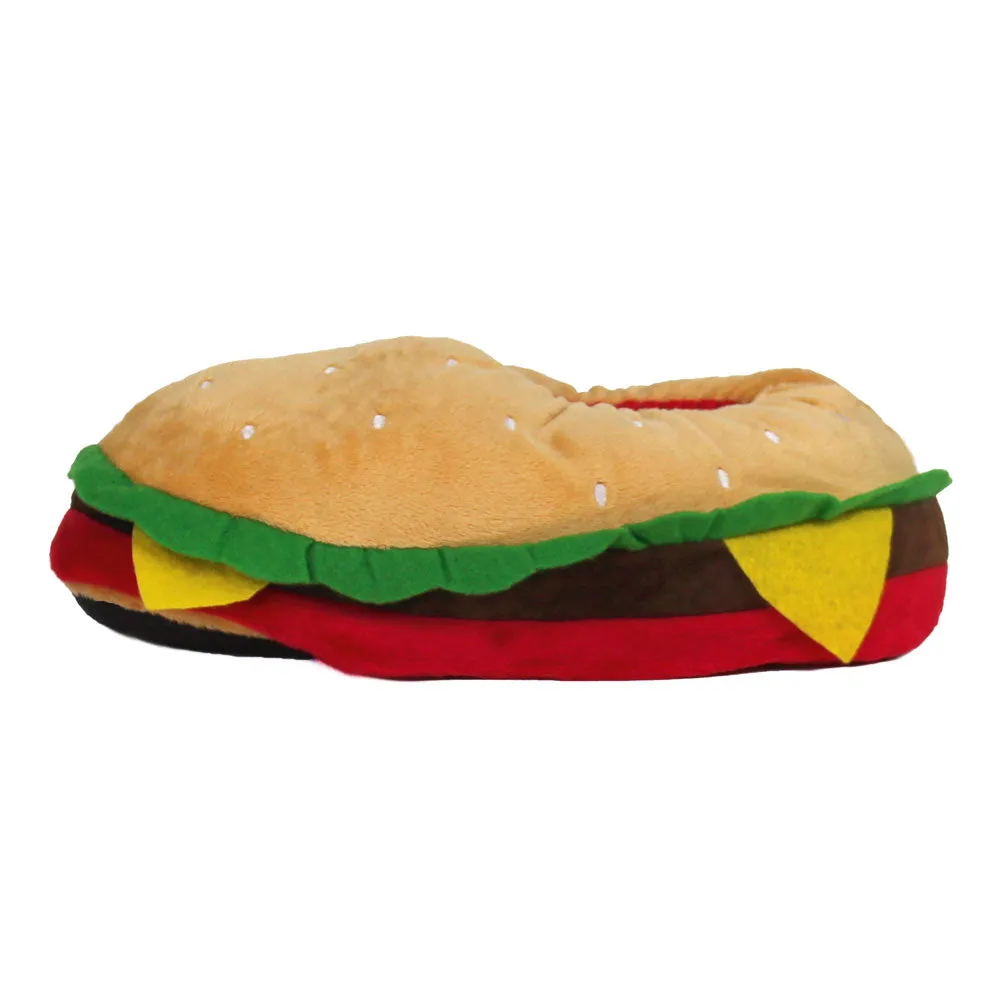Hamburger Novelty Slippers JulesRoche Funny Cozy Non-Slip Design