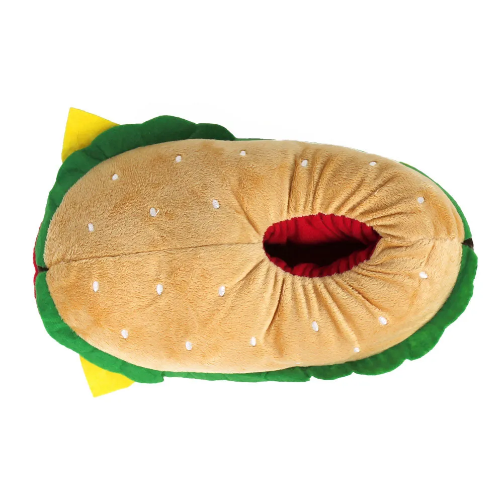 Hamburger Novelty Slippers JulesRoche Funny Cozy Non-Slip Design