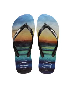 HAVAIANAS HYPE - BLACK/BLACK/WHITE