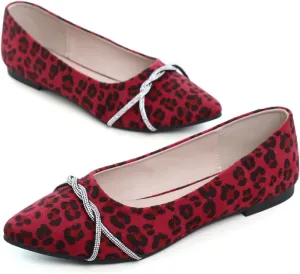 Hee grand Pointed Toe Ballet Flats for Women Suede Rhinestones Chains Black Dress Shoes Comfort Slip-On Loafers