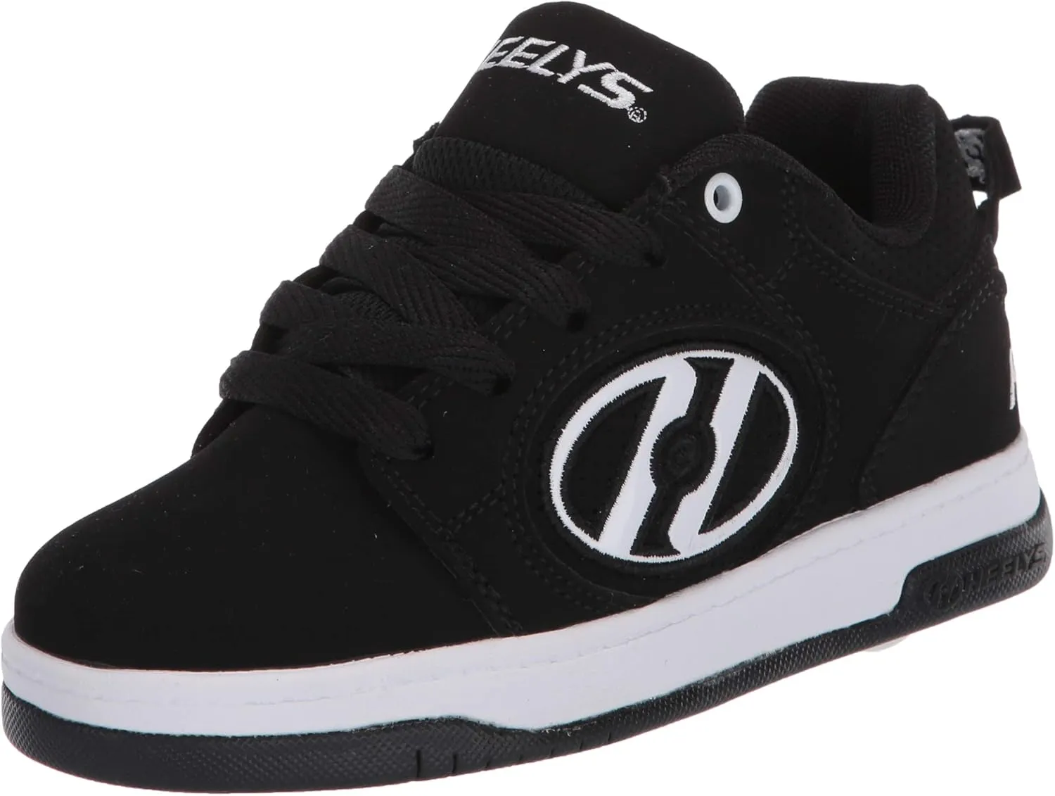 HEELYS Boys' Voyager Tennis Shoe, Black/White,13 Little Kid