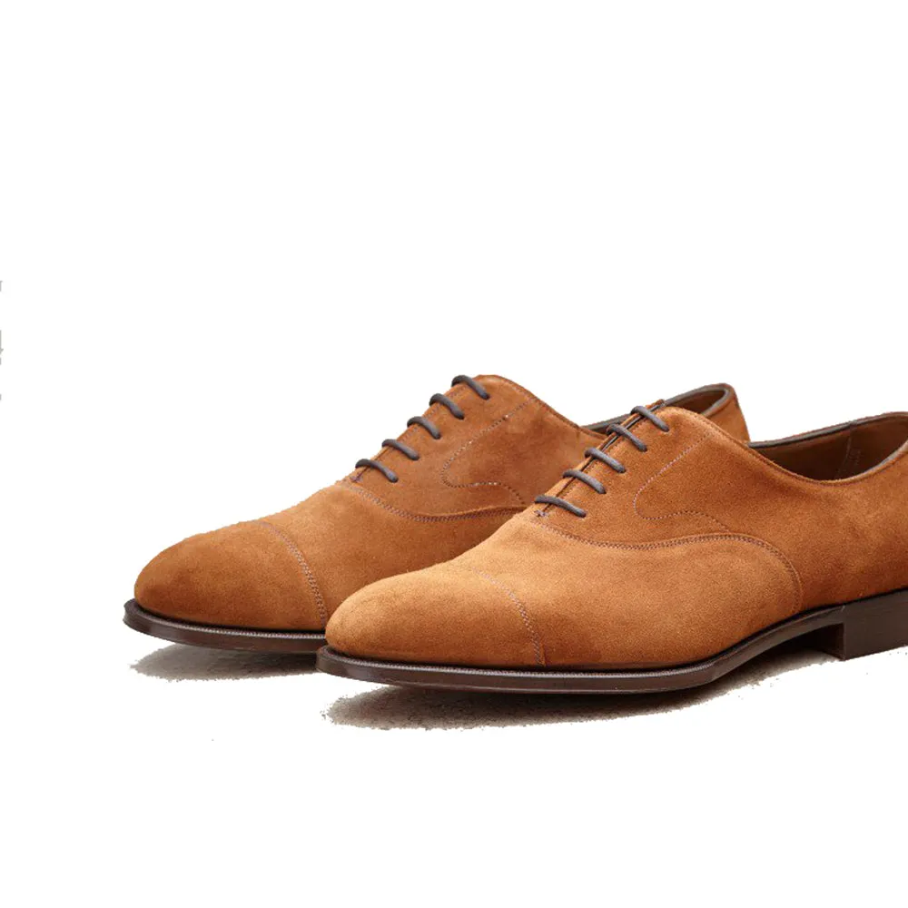 Height Increasing Tan Suede Ruxley Oxfords