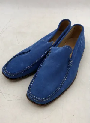 Herring Shoes Men's Blue Leather Slip-On Loafer Shoes - Size 8