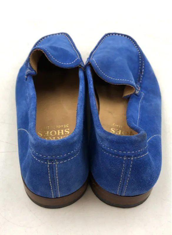 Herring Shoes Men's Blue Leather Slip-On Loafer Shoes - Size 8