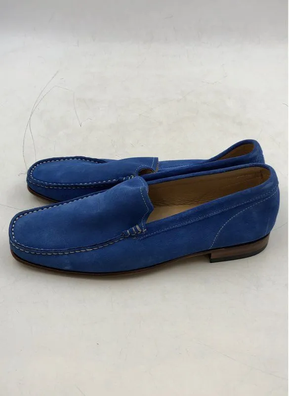 Herring Shoes Men's Blue Leather Slip-On Loafer Shoes - Size 8