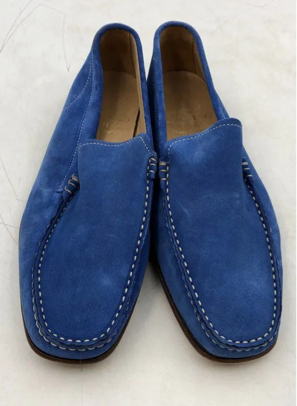 Herring Shoes Men's Blue Leather Slip-On Loafer Shoes - Size 8