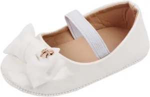 Infant Baby Girl Mary Jane Dress Shoes Ballet Flats for Girl Wedding Party School Shoes Bowknot Girls Dress up Shoes