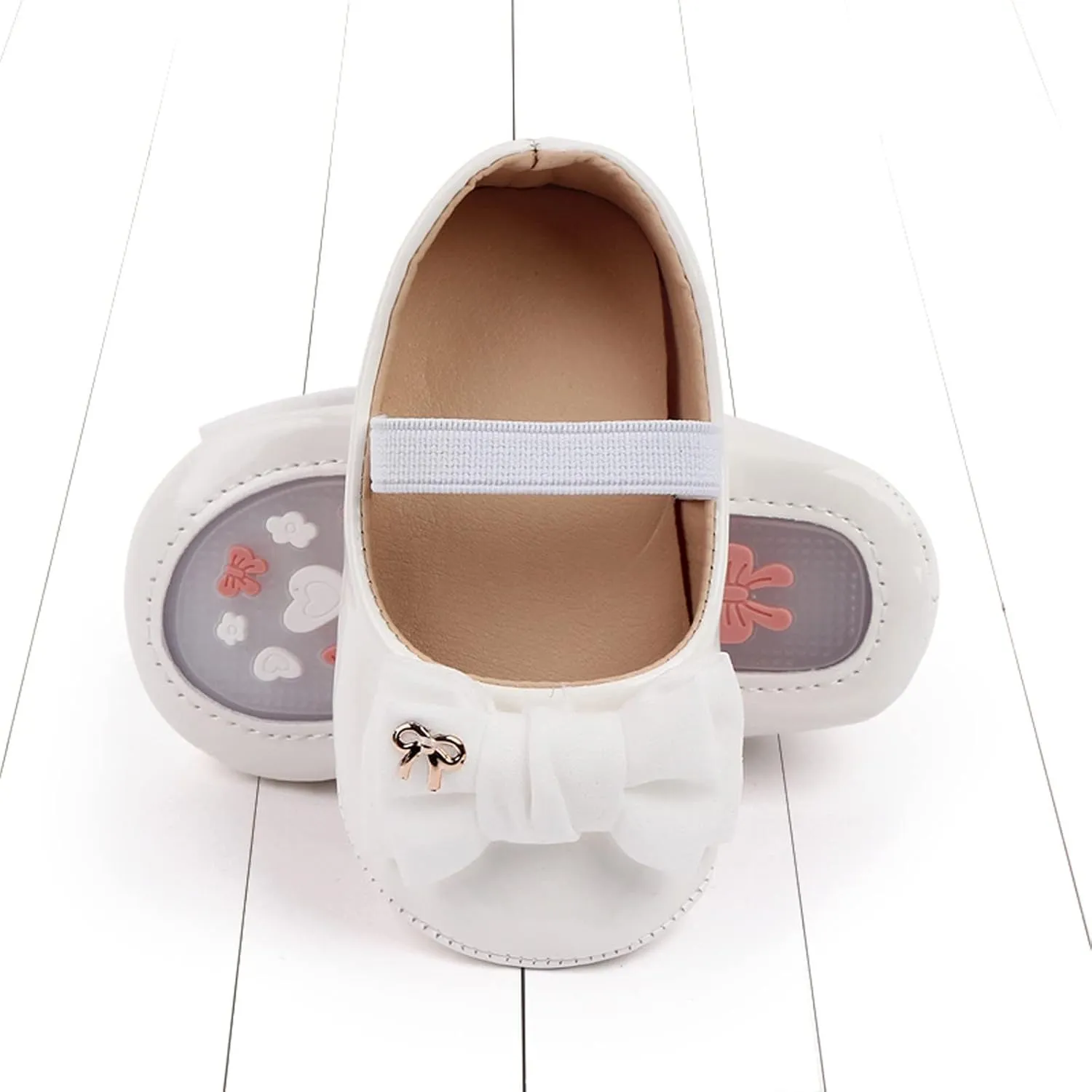 Infant Baby Girl Mary Jane Dress Shoes Ballet Flats for Girl Wedding Party School Shoes Bowknot Girls Dress up Shoes