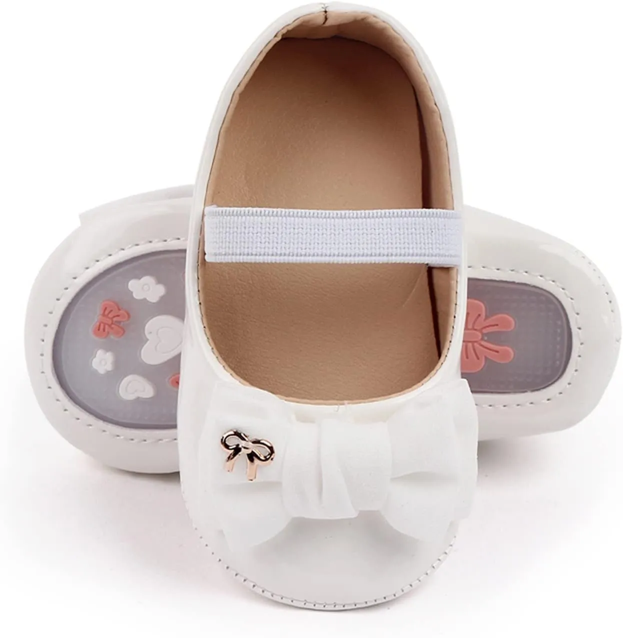 Infant Baby Girl Mary Jane Dress Shoes Ballet Flats for Girl Wedding Party School Shoes Bowknot Girls Dress up Shoes