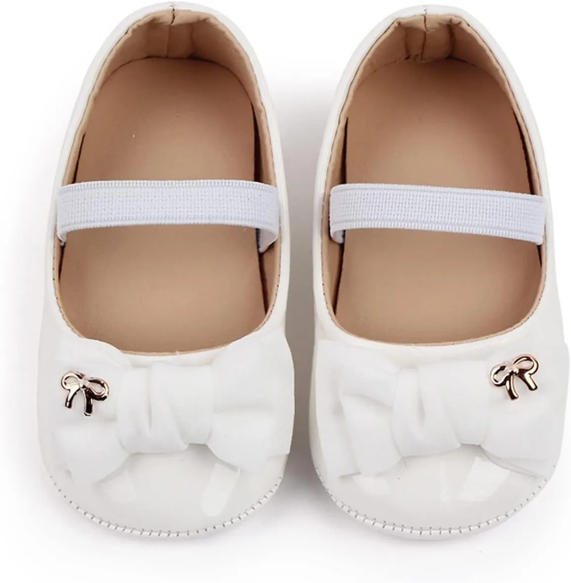 Infant Baby Girl Mary Jane Dress Shoes Ballet Flats for Girl Wedding Party School Shoes Bowknot Girls Dress up Shoes