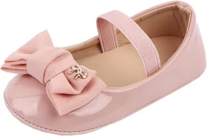 Infant Baby Girl Mary Jane Dress Shoes Ballet Flats for Girl Wedding Party School Shoes Bowknot Shoes