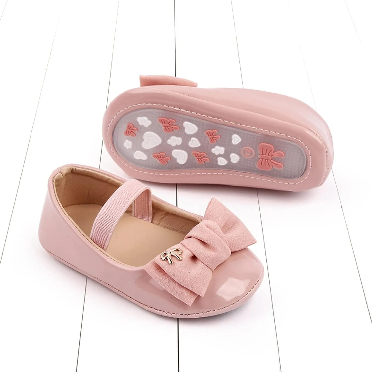 Infant Baby Girl Mary Jane Dress Shoes Ballet Flats for Girl Wedding Party School Shoes Bowknot Shoes