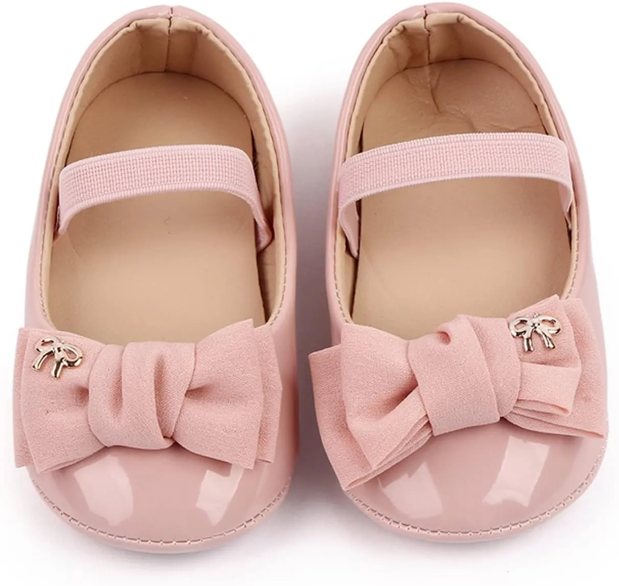 Infant Baby Girl Mary Jane Dress Shoes Ballet Flats for Girl Wedding Party School Shoes Bowknot Shoes