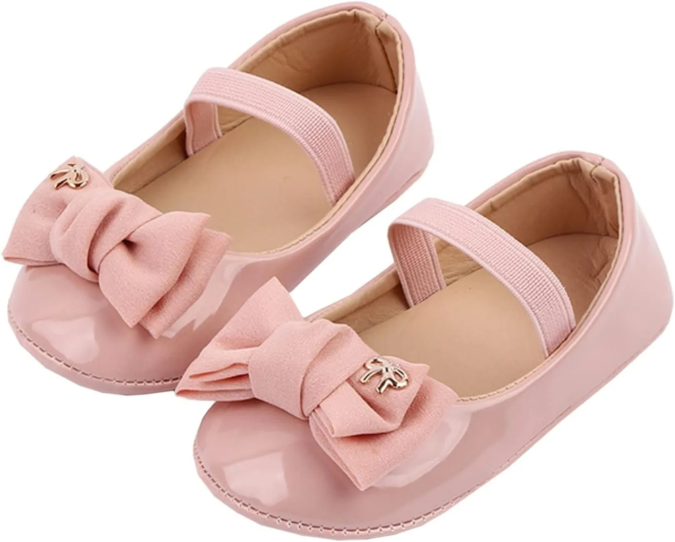 Infant Baby Girl Mary Jane Dress Shoes Ballet Flats for Girl Wedding Party School Shoes Bowknot Shoes