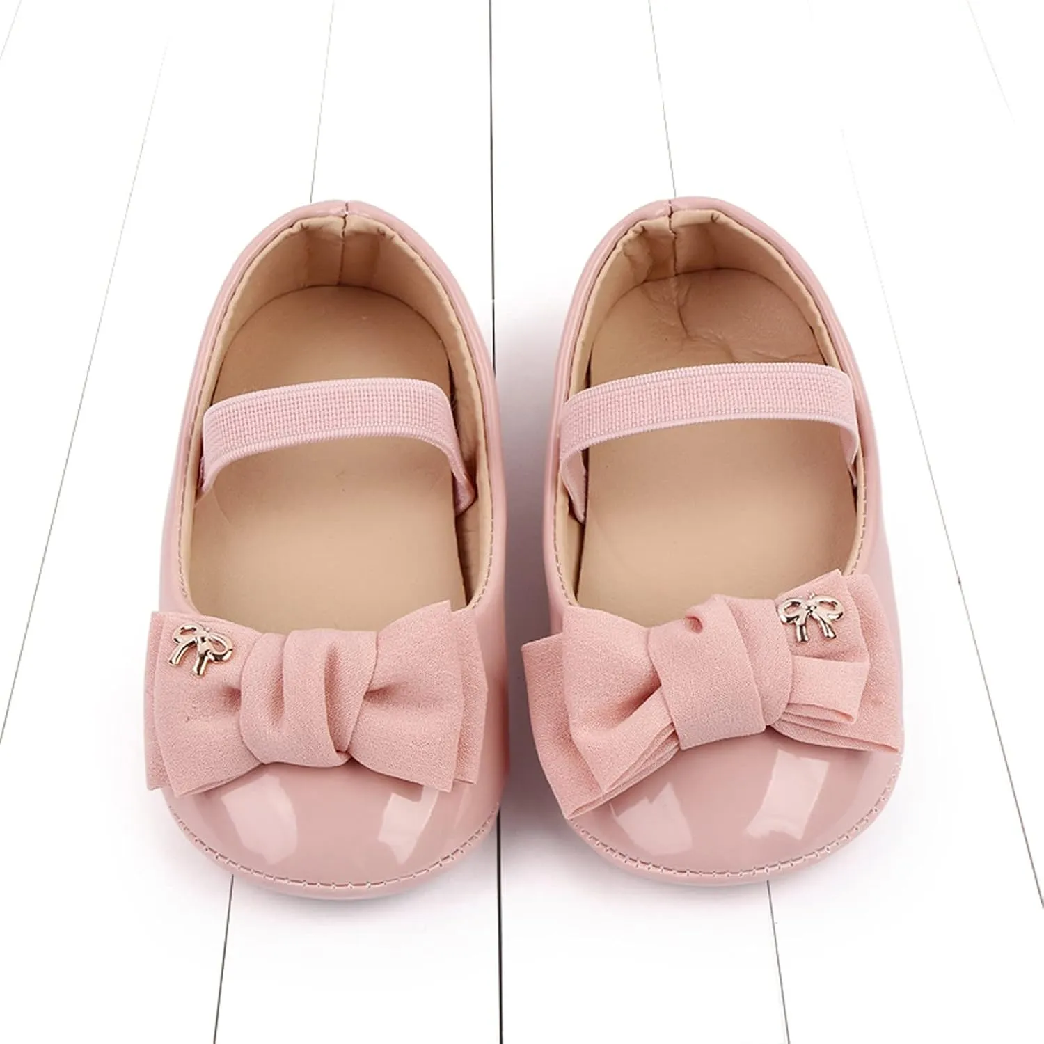 Infant Baby Girl Mary Jane Dress Shoes Ballet Flats for Girl Wedding Party School Shoes Bowknot Shoes
