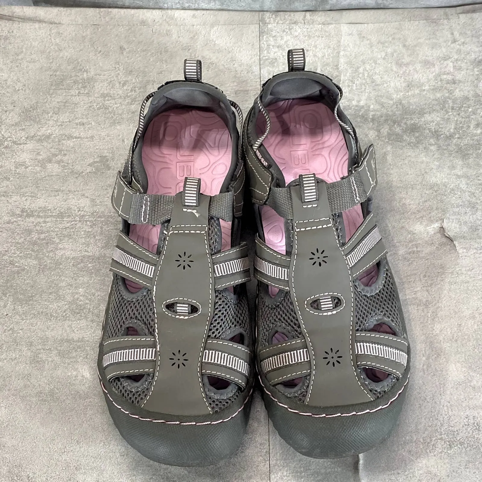 JBU By JAMBU Women's Grey/Petal Regal Slip-On Water Ready Shoes SZ 10