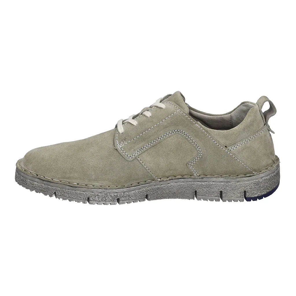 Josef Seibel Men's Ruben 49 Leather Lace-Up Casual Shoes Salvia Green