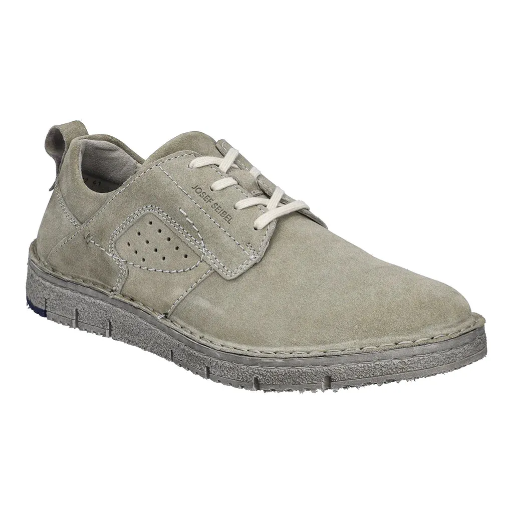 Josef Seibel Men's Ruben 49 Leather Lace-Up Casual Shoes Salvia Green