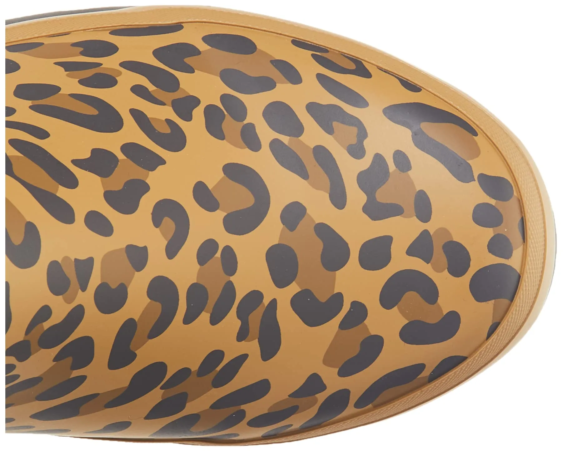 Joules Women's Welly Print Tan Leopard Size 7 Knee High Rain Boot