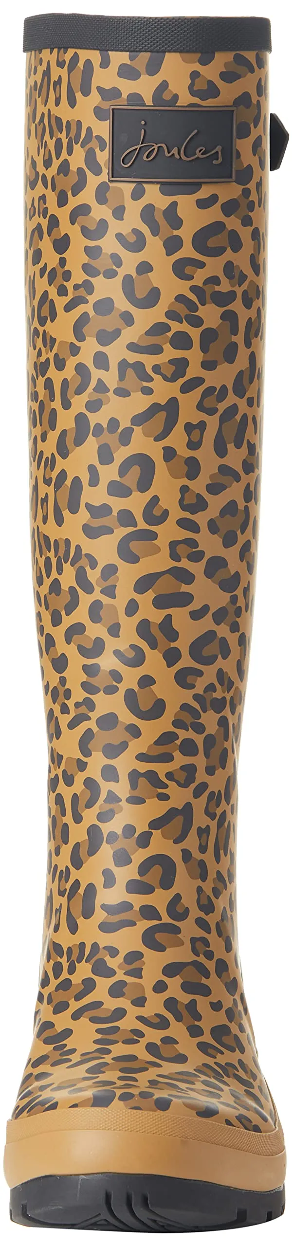 Joules Women's Welly Print Tan Leopard Size 7 Knee High Rain Boot