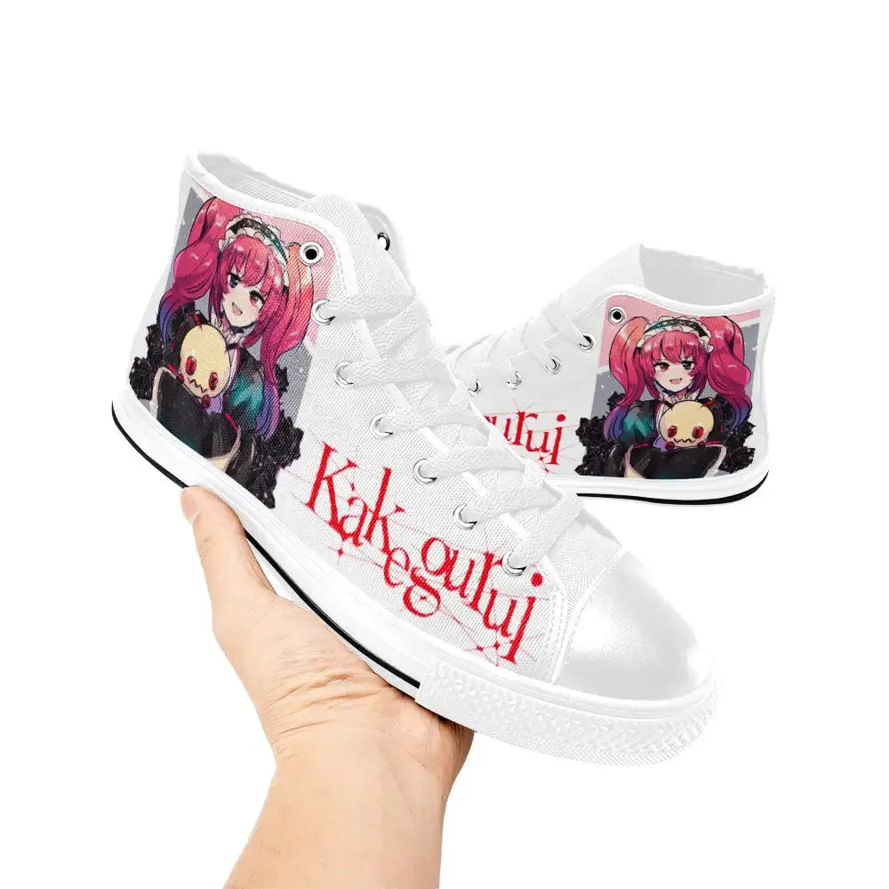 Kakegurui Compulsive Gambler Erimi Mushibami Shoes High Top Sneakers for Kids and Adults