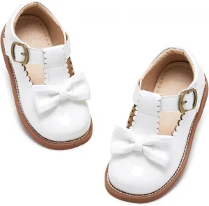 Kiderence Toddler Girls Mary Jane Dress Shoes Little Girls School Oxford Flats