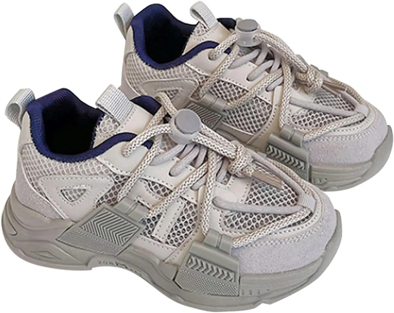 Kids Boys Sports Shoes Casual Mesh Breathable Trend Fashion Children's Personalized Lace Up Sports Running Shoes