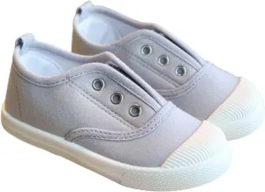 Kids Lace up Canvas Shoes Sneakers Athletic Running Tennis Sport Shoes Outdoor Flat Rubber Anti Slip Shoes