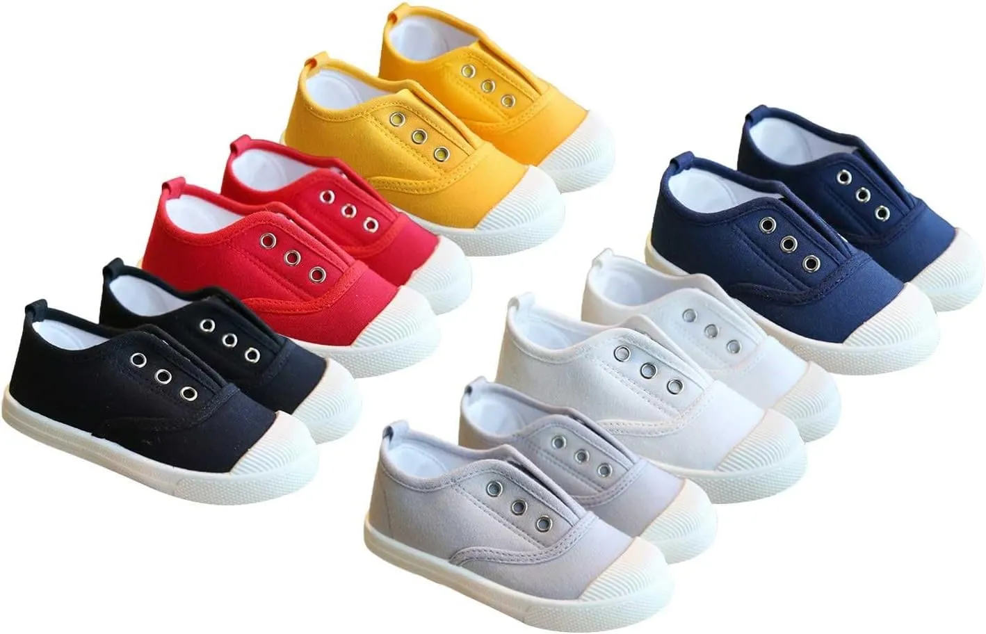 Kids Lace up Canvas Shoes Sneakers Athletic Running Tennis Sport Shoes Outdoor Flat Rubber Anti Slip Shoes