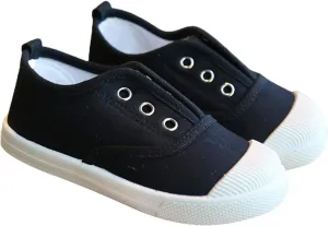 Kids Lace up Canvas Shoes Sneakers Athletic Running Tennis Sport Shoes Outdoor Flat Rubber Anti Slip Shoes