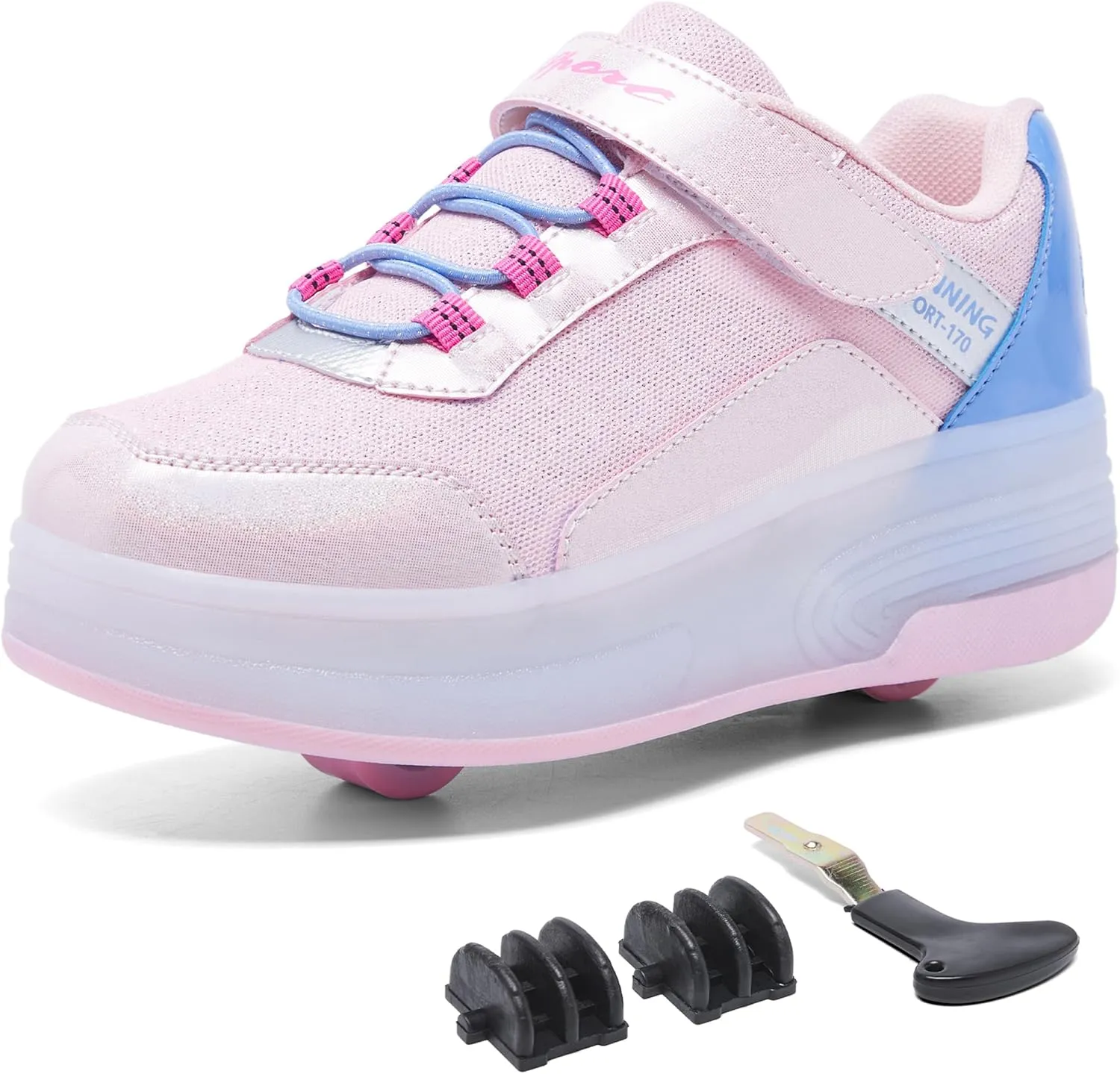Kids LED Light-Up Roller Skate Shoes Fun Stylish Shoes with Wheels for Boys Girls for Birthdays Parties Christmas