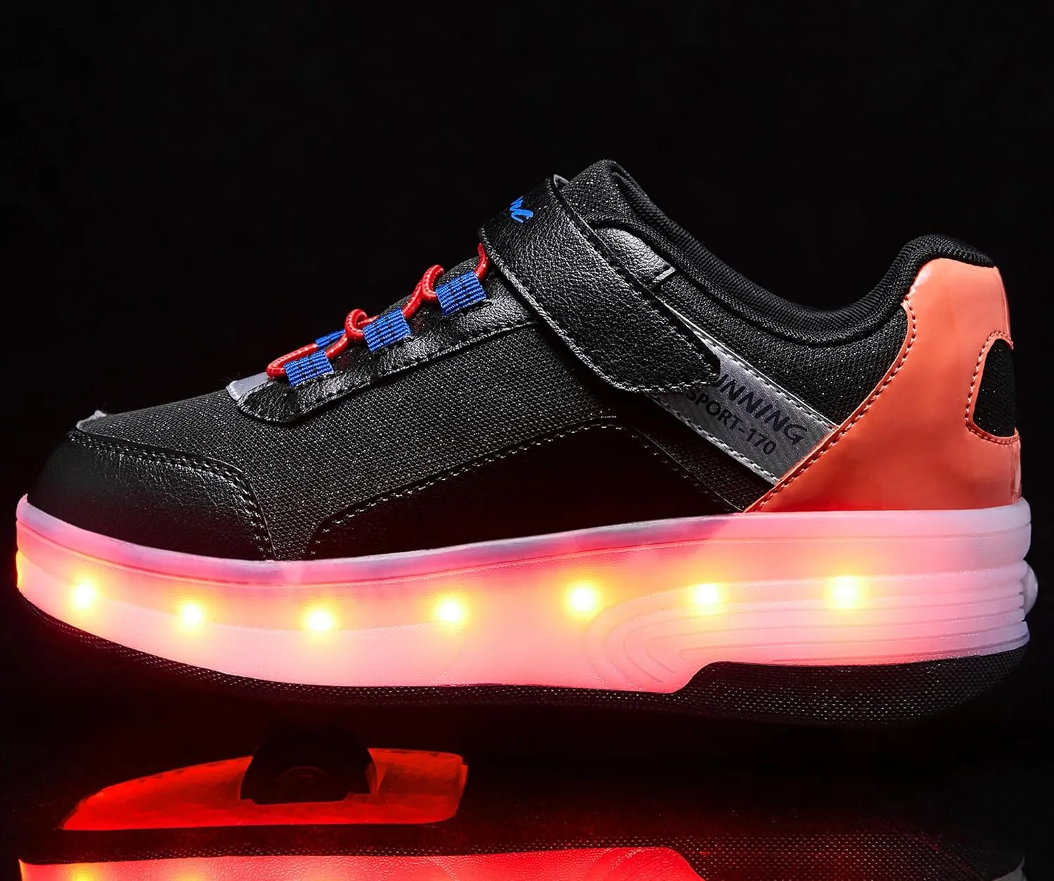 Kids LED Light-Up Roller Skate Shoes Fun Stylish Shoes with Wheels for Boys Girls for Birthdays Parties Christmas