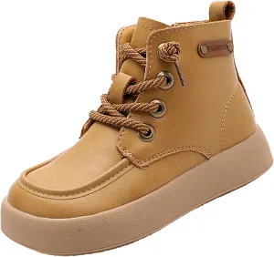 Kids School Ankle Boots for Little Child Classic Water-Proof Comfort Work Boot Unisex Boys Rain Boots Size 8 Toddler
