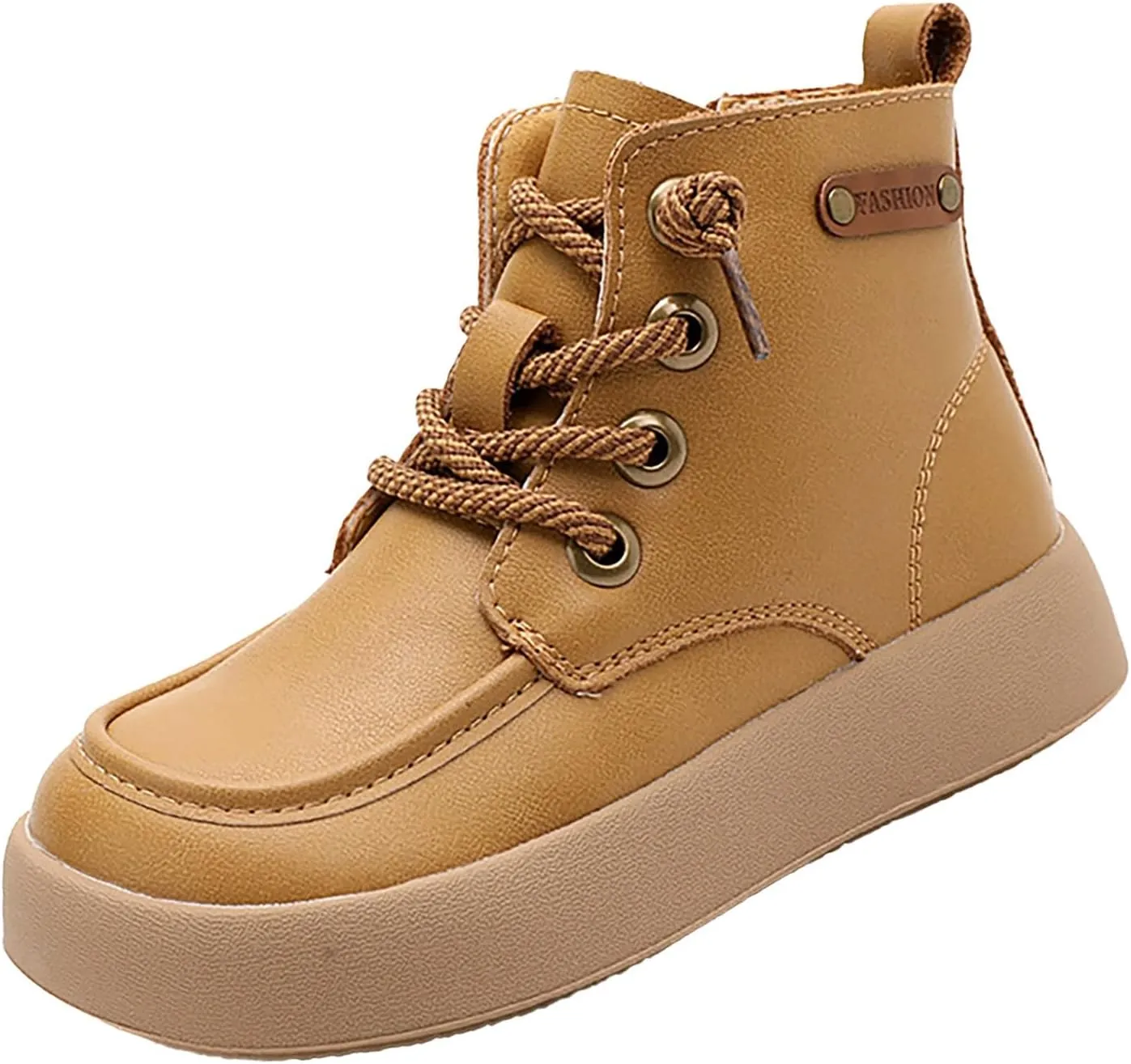 Kids School Ankle Boots for Little Child Classic Water-Proof Comfort Work Boot Unisex Boys Rain Boots Size 8 Toddler