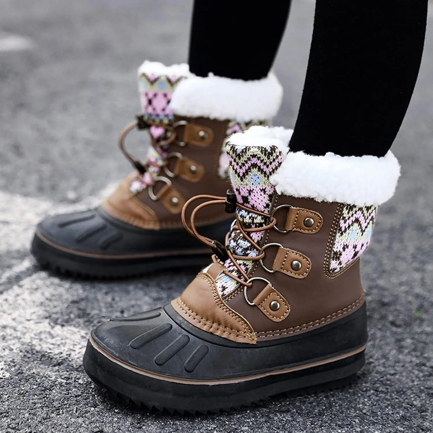 Kids Shoes Snow Boots Girls Boys OutdoorBoots Warm Boots With Cotton Snow Boots High Heel Boots for Winter Fashion Boot