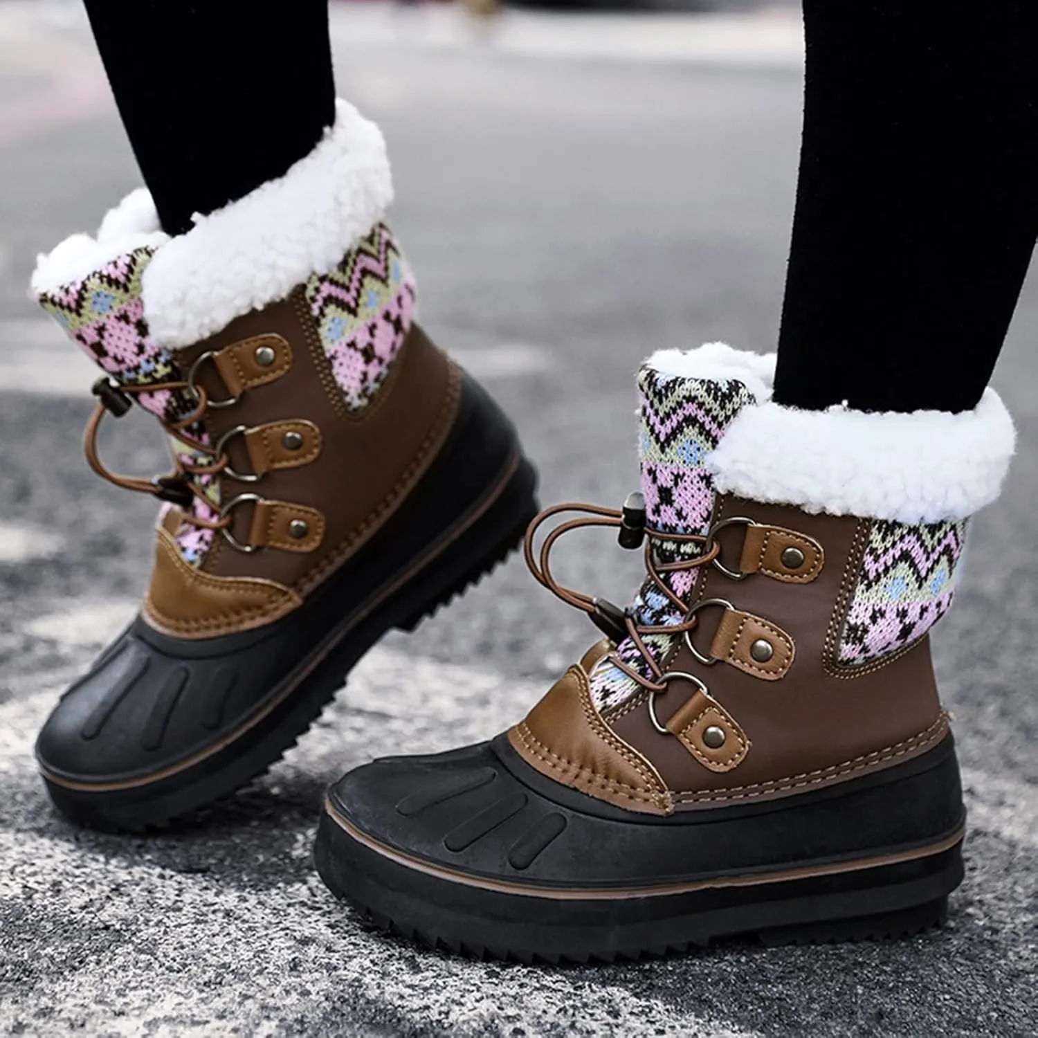 Kids Shoes Snow Boots Girls Boys OutdoorBoots Warm Boots With Cotton Snow Boots High Heel Boots for Winter Fashion Boot