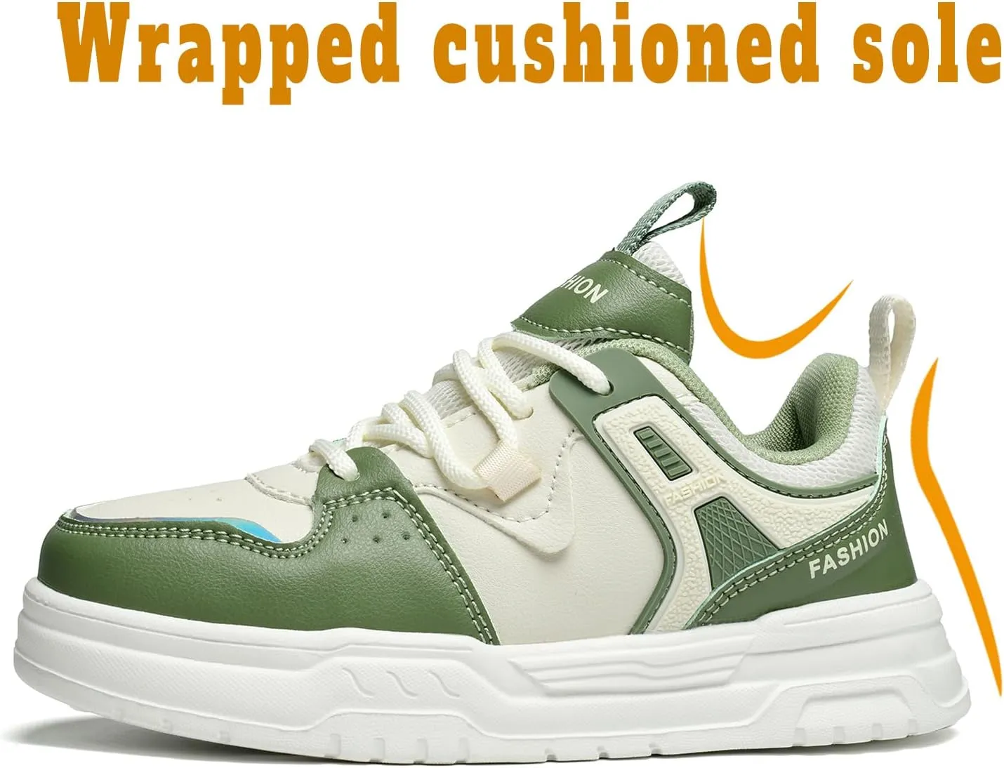 Kids Sneakers Lightweight Skateboard Shoes Non-Slip Walking Sports Shoes for Little Big Kids Unisex-Child Boys Girls