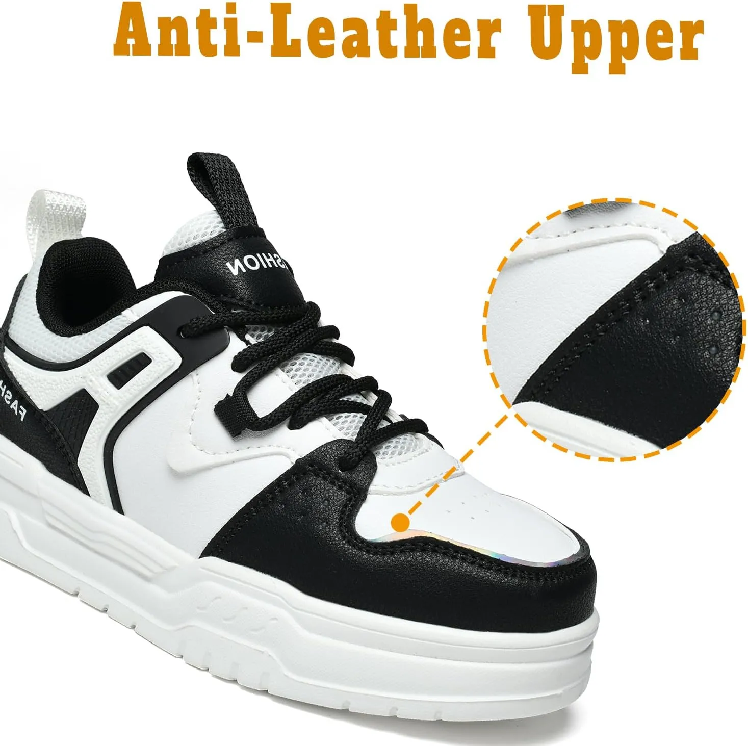 Kids Sneakers Lightweight Skateboard Shoes Non-Slip Walking Sports Shoes for Little Big Kids Unisex-Child Boys Girls