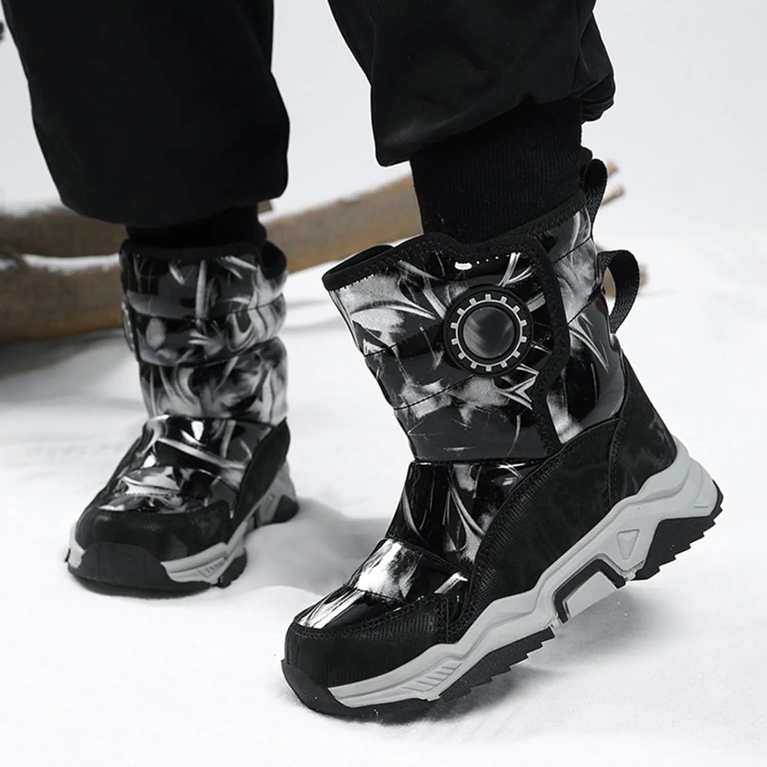 Kids Snow Boots For Girls Winter Boot Waterproof Warm Anti-Slip Shoes Kids Snow Boots Insulated Snow Boots For Boys