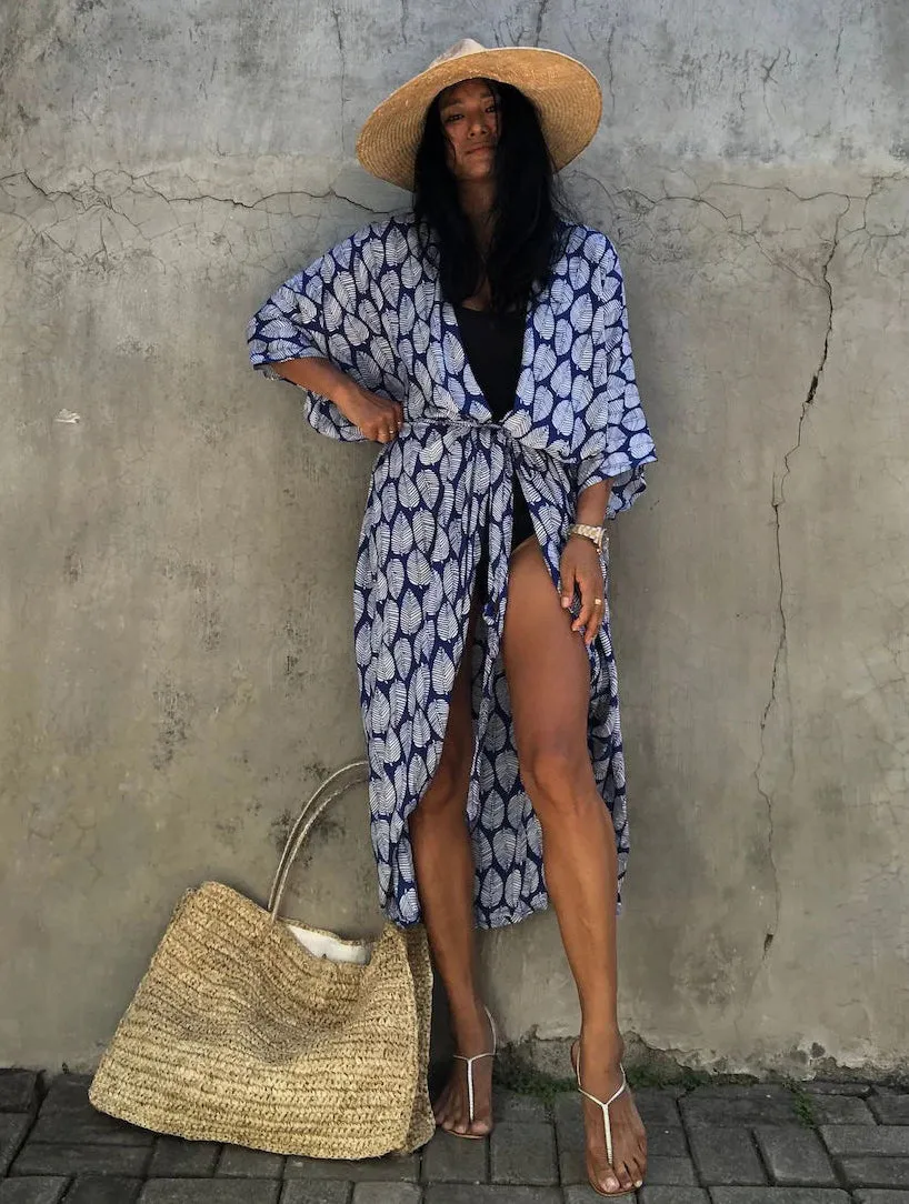 Kimono Tie-Dye Beach Cover Up: Women's Bikini Cardigan