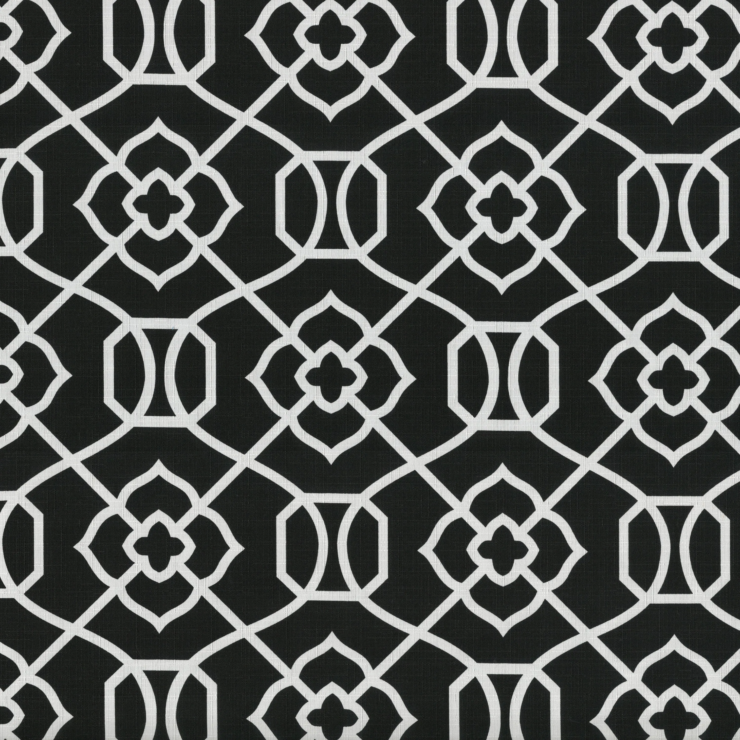 Kirkland Black Squared Corners Chair Cushion