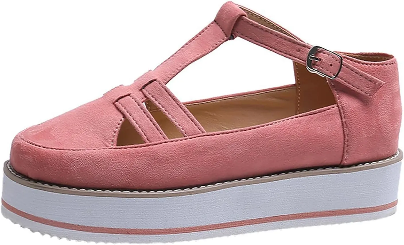Ladmiple Shoes For Women Sneakers Trendy Low Top Lace-up Walking Shoes Fashion Summer Slip On Platform Flats Loafers