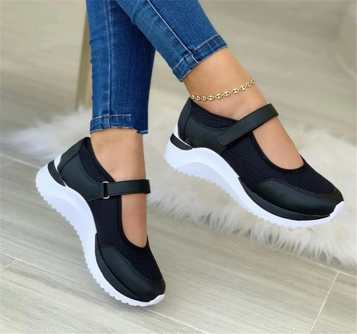 Ladmiple Sneakers For Women Walking Shoes Slip On Platform Sneakers Casual Dressy Summer Fashion Comfort Flats Loafers