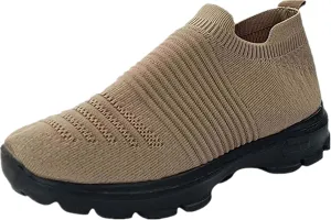 Ladmiple Walking Shoes Women Arch Support Slip On Sneakers Casual Athletic Gym Comfort Fashion Tennis Running Sneakers