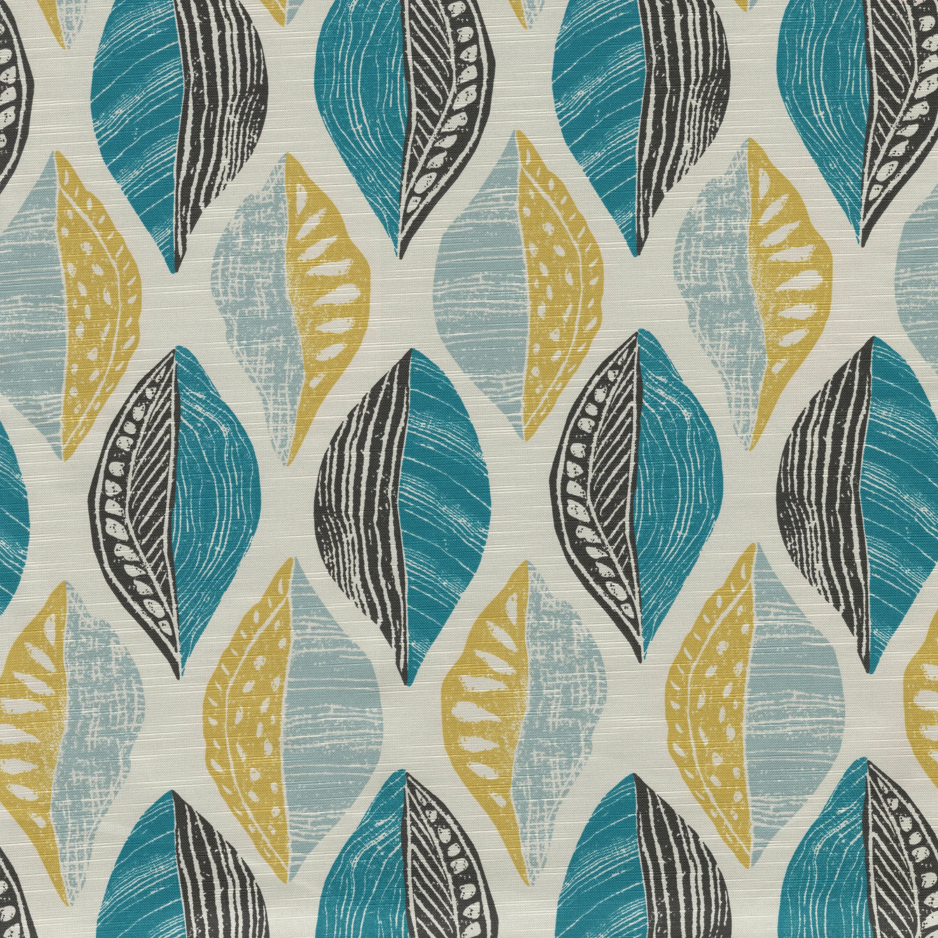 Leaf Block Teal/Citron 18.5-Inch Throw Pillow (Set Of 2)