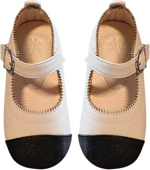 Little Toddler Girls Dress Shoes Ballerina Ballet Flats Kids Mary Janes for Wedding Church Easter Party School Princess Shoes