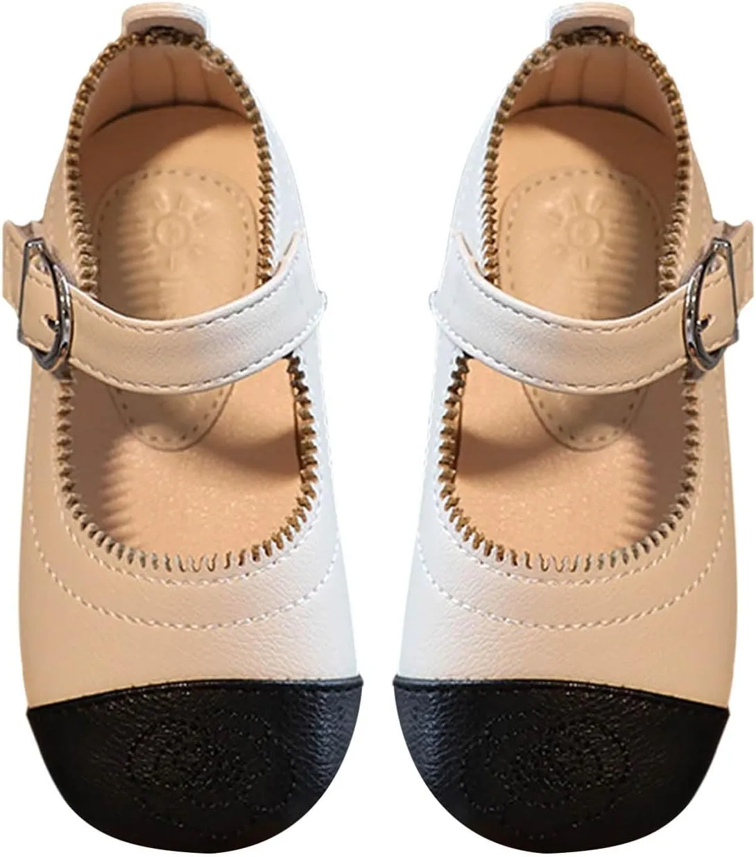 Little Toddler Girls Dress Shoes Ballerina Ballet Flats Kids Mary Janes for Wedding Church Easter Party School Princess Shoes