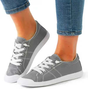 Loafers for Women Canvas Shoes Low Top Classic Slip On Lightweight Comfortable Fashion Sneakers for Walking